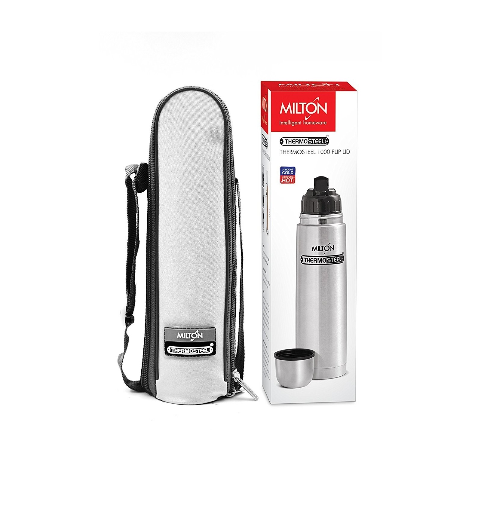 350 ML Flask HOT AND COLD WITH FLIP LID MILTON Thermosteel 