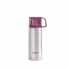 MILTON ThermoSteel Glassy Hot and Cold Bottle with Drinking Cup Lid, (350ml