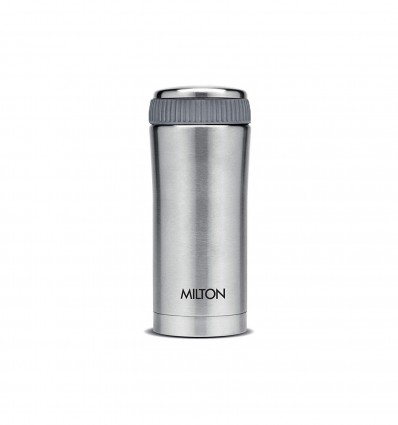 Milton Thermosteel Optima Flask, 350ml, Steelplain,Silver