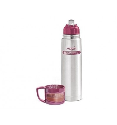 Milton Vacuum Flask Thermos With Cover Thermosteel Glassy 1000