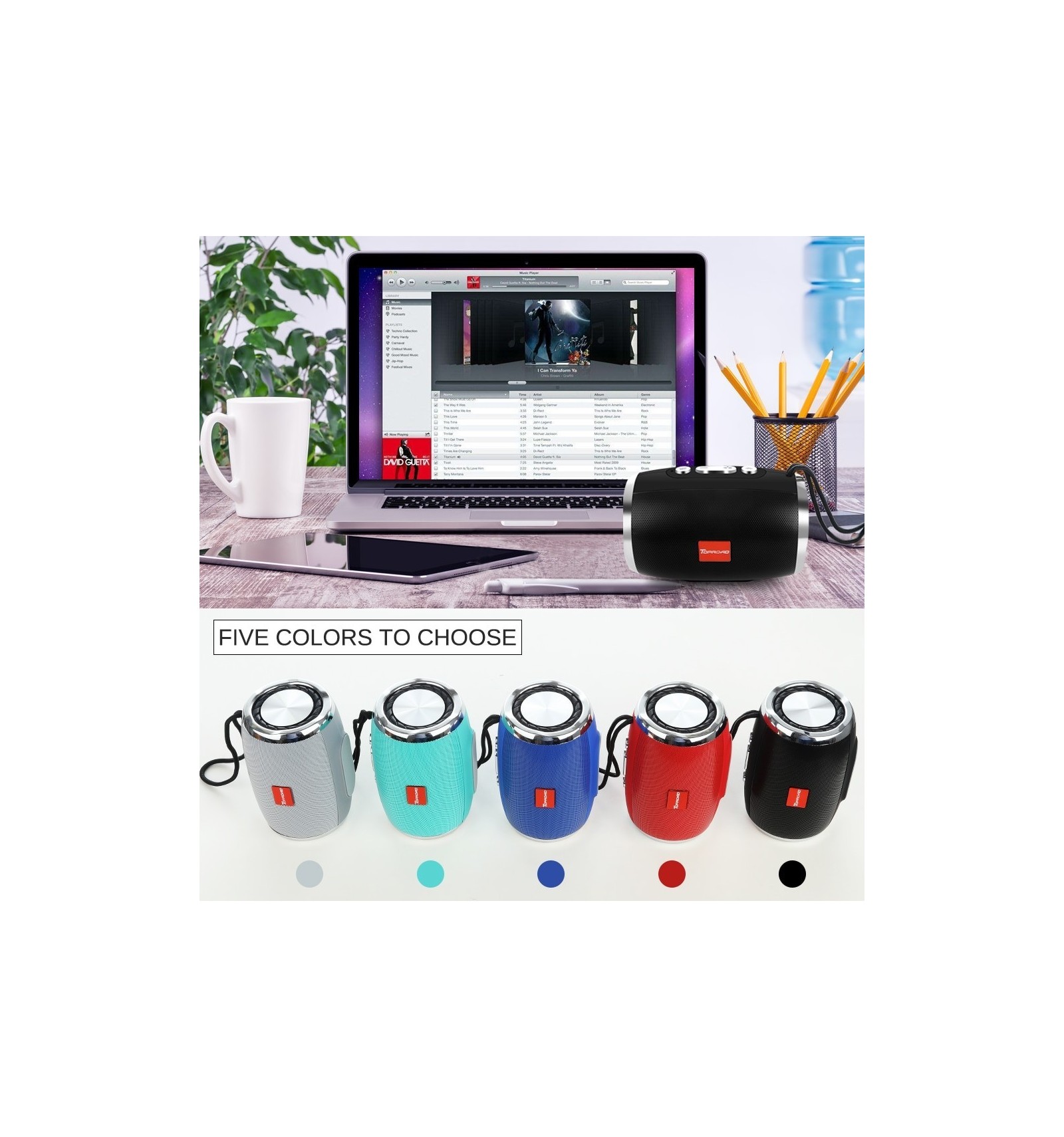 toproad hifi bluetooth speaker