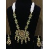 Kundan and Pearl Golden and White Multilayer Necklace for Women/Girls