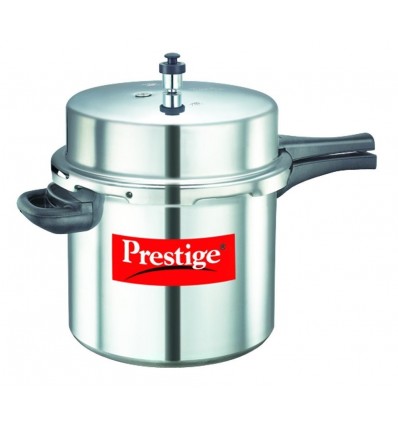 Prestige Popular Aluminium Pressure Cooker, 12 Litres, Silver